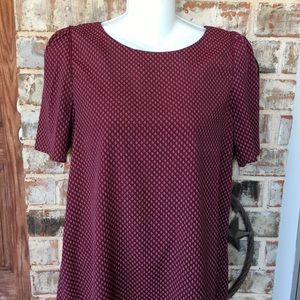 Blouse H&M Burgundy Size8 Chiffon